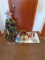 VINTAGE CHRISTMAS LOT - SMALL TREE AND MORE