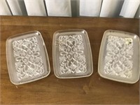 12 Small plastic Serving Trays