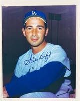 Sandy Koufax Autographed Baseball Photograph