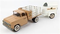Original Tonka Farms Stakebed Truck w/ Trailer