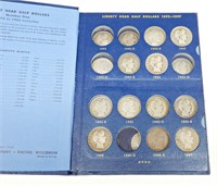 PARTIAL SET of BARBER HALVES - 1893 to 1906-S
