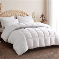 64"x88" White Bamboo Comforter For Hot Sleepers