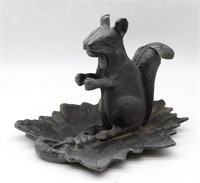 Figural Squirrel on Leaf Nutcracker.