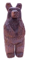 Folk Art Style Wooden Carved Bear.