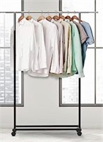 Wall Mounted Clothes Rack, 46.9 Inch Black