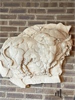 Faux Stone Buffalo Wall Art