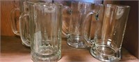 Two and Two of Heavy Beer Mugs