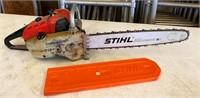 STIHL 510 chainsaw- NEW 21" bar- good compression