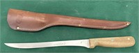 Case xx607 filleting knife w/sheath * $