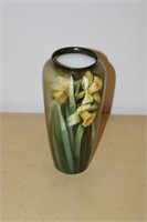 10" Hand Painted Belleek Vase, signed base