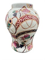 Vtg Hand Painted Ceramic Porcelain Vase
