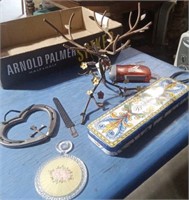 TIN, HORSE HORSESHOE HEART JEWELRY TREE & MORE