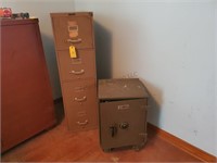 Safe and 4 Drawer File Cabinet