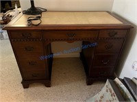 LEATHER INLAY DESK