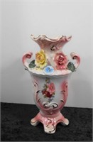 Pink Decorative China Vase 13" T