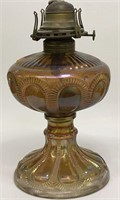 Carnival Glass Queen Anne Oil Lamp