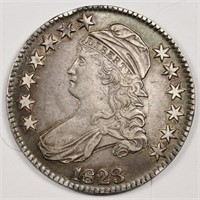 1823 Bust Half Dollar - Clean and Nice XF