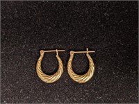 12KT Gold Hoop Earrings