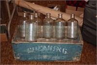 Chemung water box crate w/ 6 bottles