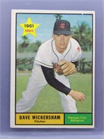 1961 Topps Dave Wickersham Rookie