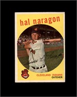 1959 Topps #376 Hal Naragon VG to VG-EX+