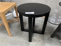 Black Timber Framed Corner Table