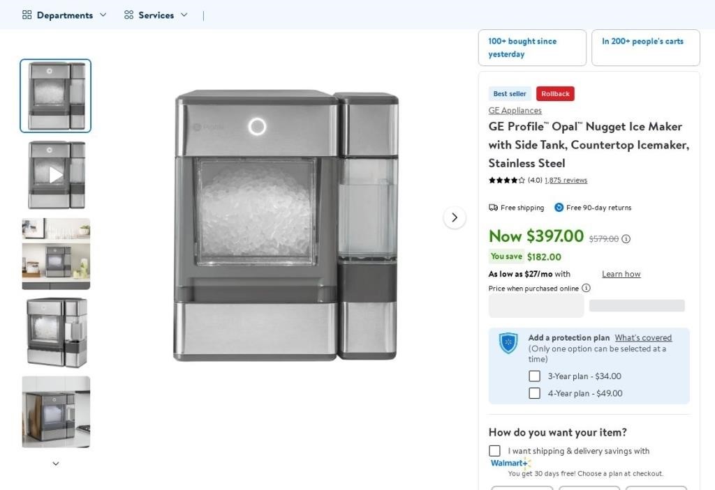 A1063  GE Profile Opal Nugget Ice Maker