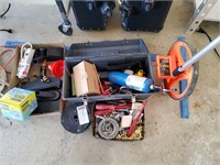 Lufkin measure wheel & assorted tools