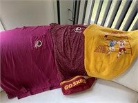 3 Washington Redskins Shirts & Pack