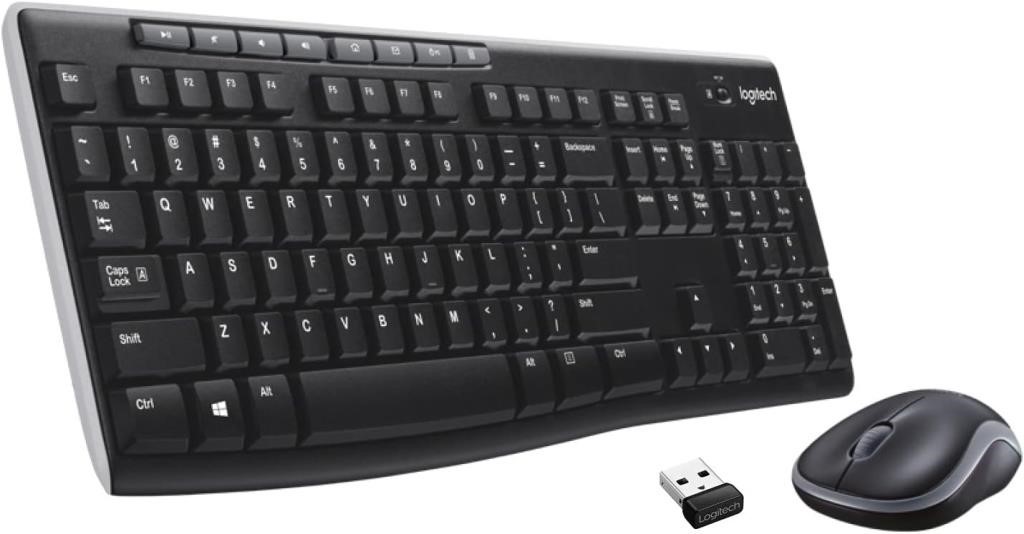 (N) Logitech MK270 Wireless Keyboard and Mouse Com