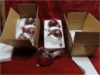 6-New Lighted Cardinal red bird figures.