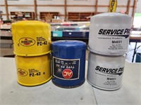 (5) Vehicle Oil Filters- Pennzoil, Service Pro
