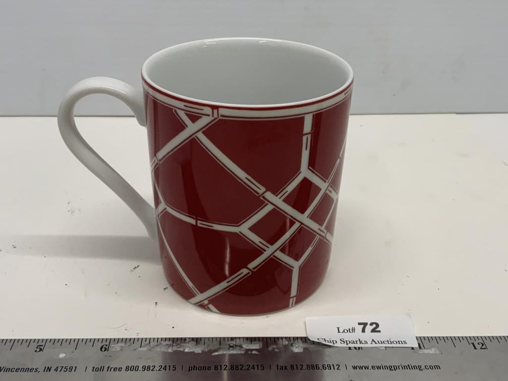 Ralph Lauren Red Pagoda Coffee Mug