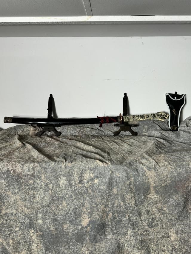 Samurai Sword and Toy Collapsible Sword