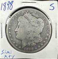 1898-S (Simi-Key) Silver Morgan Dollar