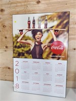 3  coke wood advertising boards/calendars 24x36