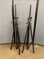 2 Aluminum Speaker Tripod Stands 65" Tall