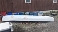 13 ft Fibreglass canoe/paddle