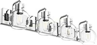 Chrome Modern Bathroom Vanity Light  4-Light