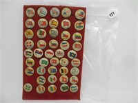 44 different flag buttons