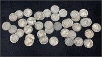 (40) Buffalo Nickels