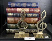 Brass Music Note Bookends, Collectors Edition