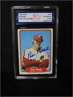 1982 FLEER RON REED AUTOGRAPH CARD PHILLIES