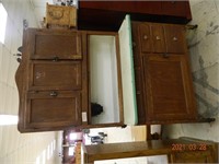 Hoosier Cabinet w/ porcelain top.