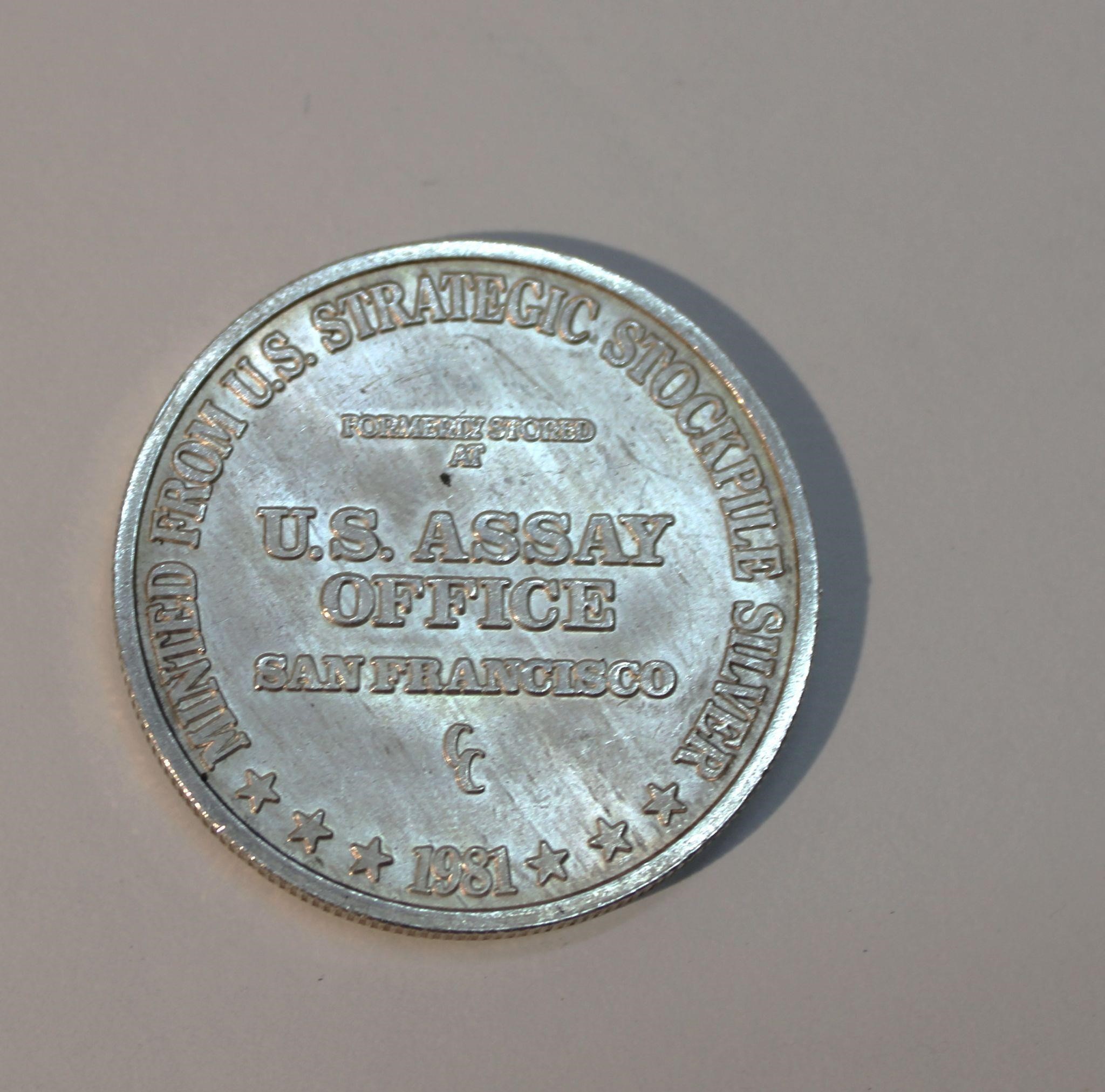 1 oz Silver US Assay Office San Francisco Coin