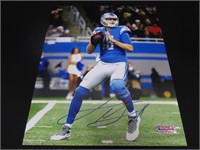 JARED GOFF SIGNED 8X10 PHOTO WITH COA LIONS