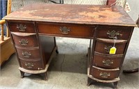 Nine Drawer Vintage Wooden Desk