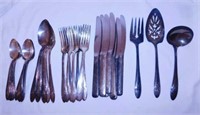 Oneida Tudor Plate flatware: 8 forks - 8 teaspoons