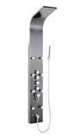 65 in. 8-Jet Shower Panel System in Space Gray