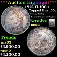 *Highlight* 1812 O-109a Capped Bust 50c Graded ms6